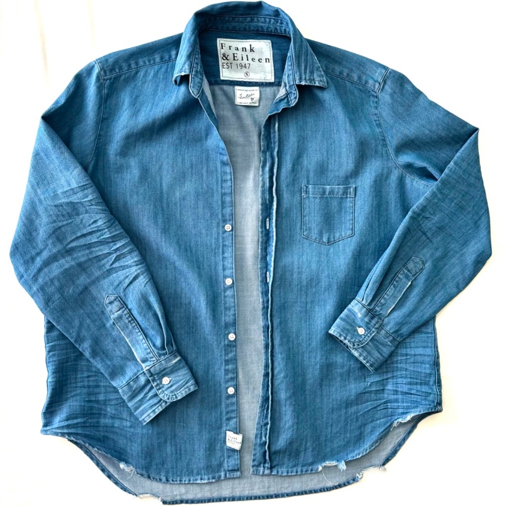 Frank & Eileen Relaxed Button-Up Shirt Vintage Stonewashed Indigo